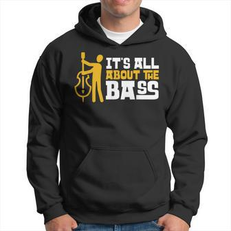Cool Graphic Jazz Lovers Upright Bass Player Hoodie - Monsterry CA