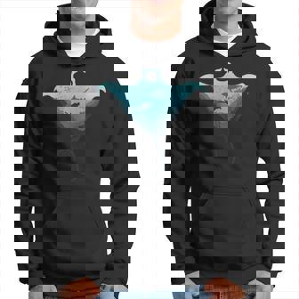 Cool Manta Ray Diving Open Water Scuba Diving Lover Hoodie - Thegiftio