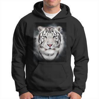 Cool Wild White Tiger T Leopard Tiger Graphic Hoodie - Thegiftio UK