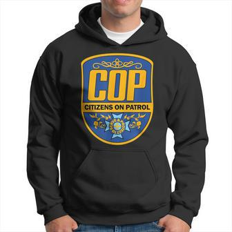 Cop Citizens On Patrol Classic Logo Police Parody Hoodie - Monsterry