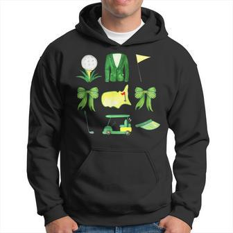 Coquette Bow Masters Golf Tournament Graphic Golfing Golfer Hoodie | Mazezy