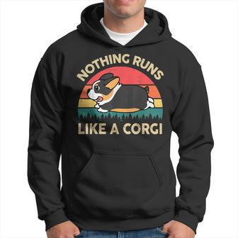 Corgi Nothing Runs Like A Tri Colored Corgi For Lovers Hoodie - Monsterry UK