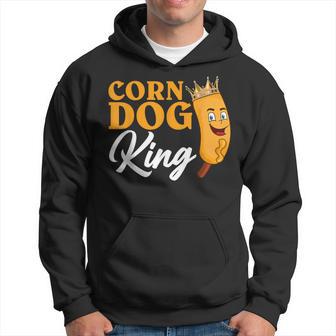 Corndog King Crown Batter Fried Hotdog Ketchup Mustard Mayo Hoodie - Monsterry CA