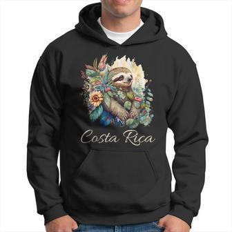 Costa Rica Tropical Sloth Hoodie - Seseable
