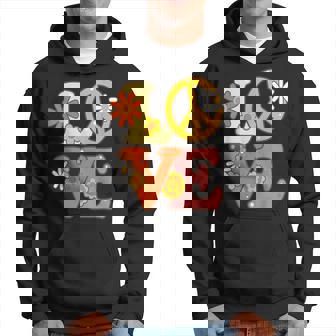 Costume Hippie Années 60 Et 70 Avec Signe De Paix Sweat à capuche - Cadeauxyz