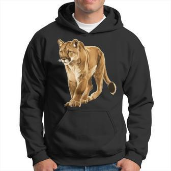 Cougar Face For Wild And Big Cats Lovers Hoodie - Thegiftio UK