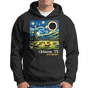 Countryside Total Solar Eclipse Cleburne Texas Hoodie | Mazezy