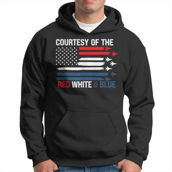 Courtesy Of The Red White And Blue Hoodie - Seseable