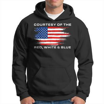 Courtesy Red White And Blue Ic America Us Flag Hoodie - Monsterry CA
