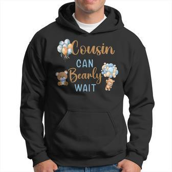 Cousin Can Bearly Wait Gender Neutral Baby Shower Matching Hoodie - Monsterry