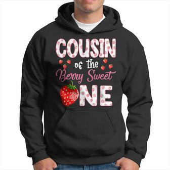 Cousin Of The Berry Sweet One Strawberry First Birthday Hoodie | Mazezy