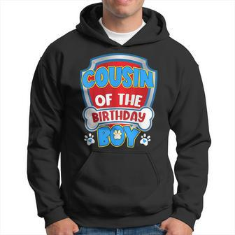 Cousin Of The Birthday Boy Dog Paw Family Matching Hoodie - Seseable