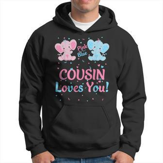 Cousin Gender Reveal Elephant Pink Or Blue Matching Family Hoodie - Monsterry AU