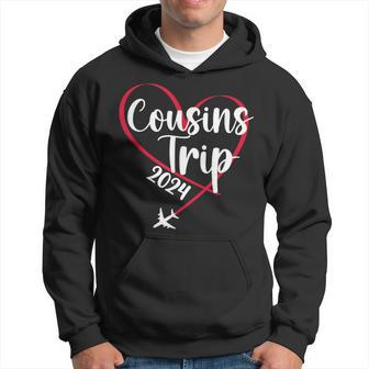 Cousins Trip 2024 Heart Vacation Travel Cousins Weekend Hoodie - Seseable