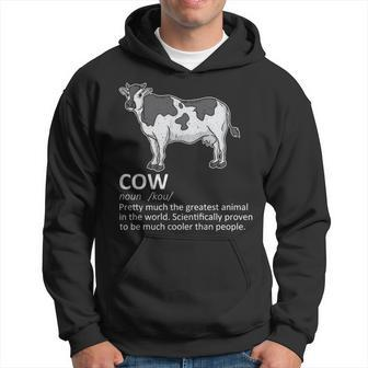 Cow Definition Milk Dairy Cattle Farmer Hoodie | Mazezy