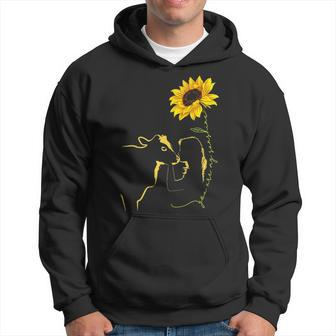 Cow Girl Sunflower You Are My Sunshine Farm Girl Hoodie | Mazezy