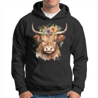 Cow Scottish Highland Cow Western Wear Highland Cow Hoodie | Mazezy