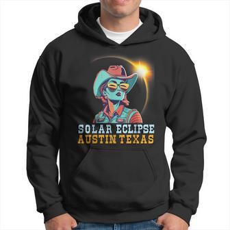 Cowgirl Austin Texas Solar Eclipse 2024 40824 Hoodie - Monsterry CA