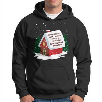 Cozy Cabin Hot Cocoa And My Favorite Christmas Movie Hoodie - Monsterry DE