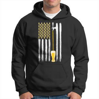 Craft Beer American Flag Usa 4Th July Alcohol Brew Brewery Hoodie - Thegiftio UK