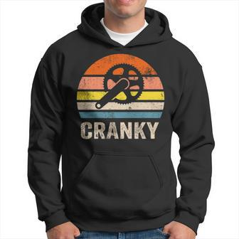 Cranky Vintage Sun Bicycle Lovers Cycling Cranky Hoodie | Mazezy