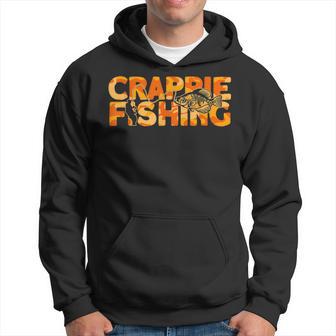 Crappie Fisherman Orange Camouflage Crappie Fishing Hoodie - Monsterry