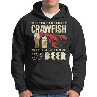 Crawfish Boil Weekend Forecast Cajun Beer Festival Hoodie | Mazezy DE