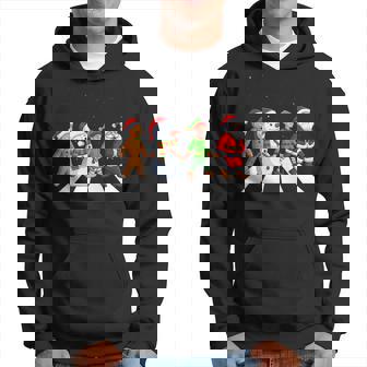 Crosswalk Christmas Santa Elf Snowman Gingerbread Kid Hoodie - Thegiftio UK