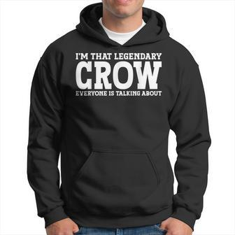 Crow Surname Team Family Last Name Crow Hoodie - Seseable