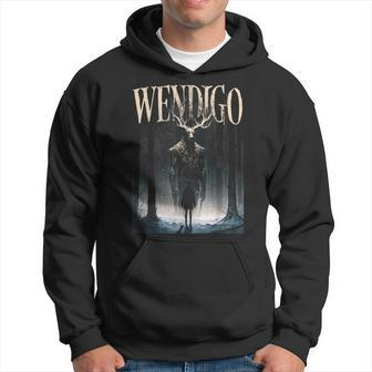 Cryptid Wendigo Ghost Of The Forest Graphic Hoodie - Monsterry
