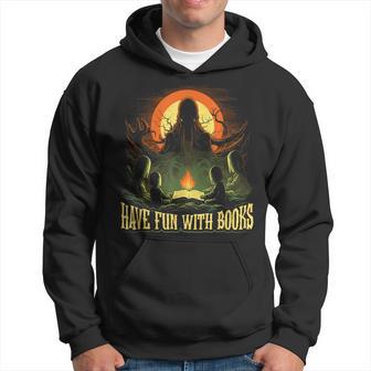 Cthulhu Necronomicon Fun With Books Cosmic Horror Cthulhu Hoodie - Thegiftio UK