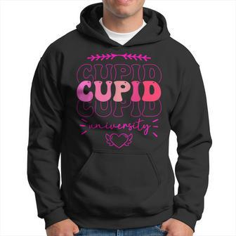 Cupid University Valentine Couple Cupid Hoodie - Monsterry CA