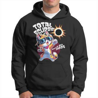 Cute Anime Cat Total Solar Eclipse 2024 Hoodie - Seseable