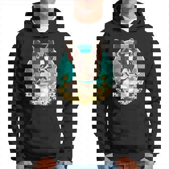 Cute Boston Terrier Dog On Boston Terrier Lover Hoodie | Mazezy