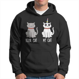 Cute Cat Owner Unicorn Cat Owner Hoodie - Thegiftio UK