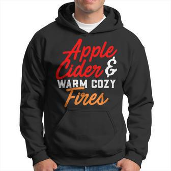 Cute Fall Apple Cider & Warm Cozy Fires Hoodie - Monsterry DE