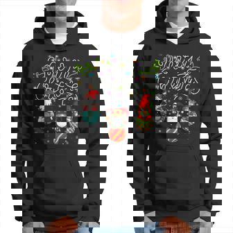 Cute Gnomes Merry Christmas Light Family Gnome Xmas Matching Hoodie | Mazezy