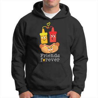 Cute Hot Dog With Ketchup And Mustard Hoodie - Monsterry AU
