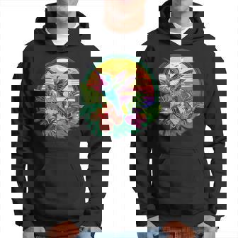 Cute Hummingbird With Flowers I Aesthetic Hummingbird Hoodie | Seseable UK