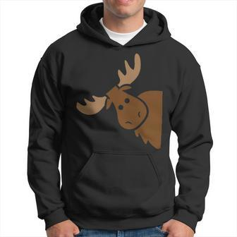 Cute Moose Elk Deer Alaska Moose Hoodie | Mazezy