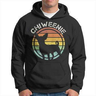 Cute Retro Chiweenie Silhouette For Chiweenies Hoodie | Mazezy