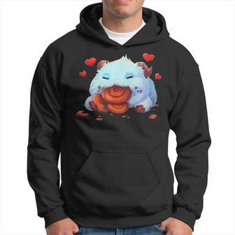 Cute Tongue League Poro Essen Kapuzenpullover - Geschenkecke