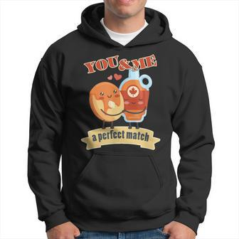Cute Valentine's Day Food Couples Romantics Canada Love Hoodie - Monsterry CA