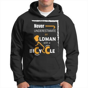 Cycling Never Underestimate An Old Man With A Bicycle Hoodie | Mazezy