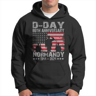 D-Day 2024 80Th Anniversary Normandy 1944 Us Flag Hoodie - Seseable