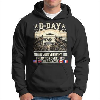 D Day Dwight D Eisenhower Quote D Day 80Th Anniversary Hoodie - Thegiftio UK