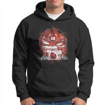 Da Vinci Drummers Drummer Rock Music Hoodie - Seseable