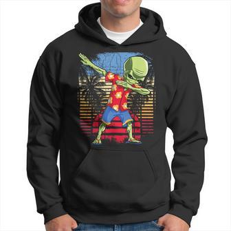 Dabbing Alien Hawaiian Ufo Hawaii Beach Surf Summer Hoodie - Monsterry UK