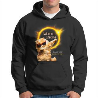 Dabbing Cat Twice In Lifetime Solar Eclipse April 040824 Hoodie - Seseable