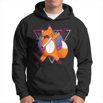 Dabbing Fox Animal Dab Orange Fox Merch Hoodie - Monsterry CA